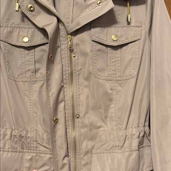 Talbots Tan Utility/ Rain Jacket Lightweight Cinch Waist - Picture 4 of 8